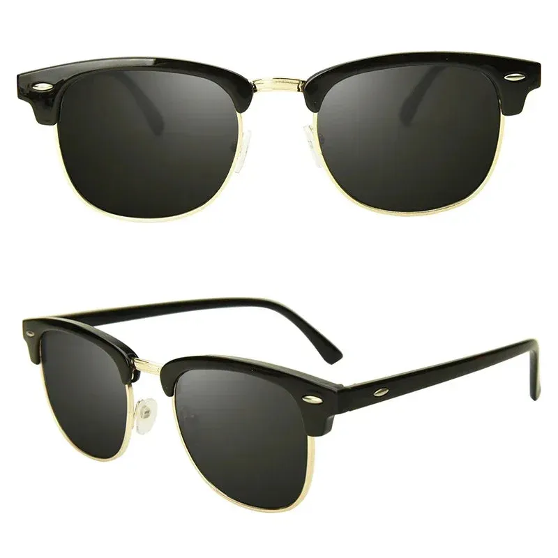 Polarized UV400 Unisex Half Frame Sunglasse