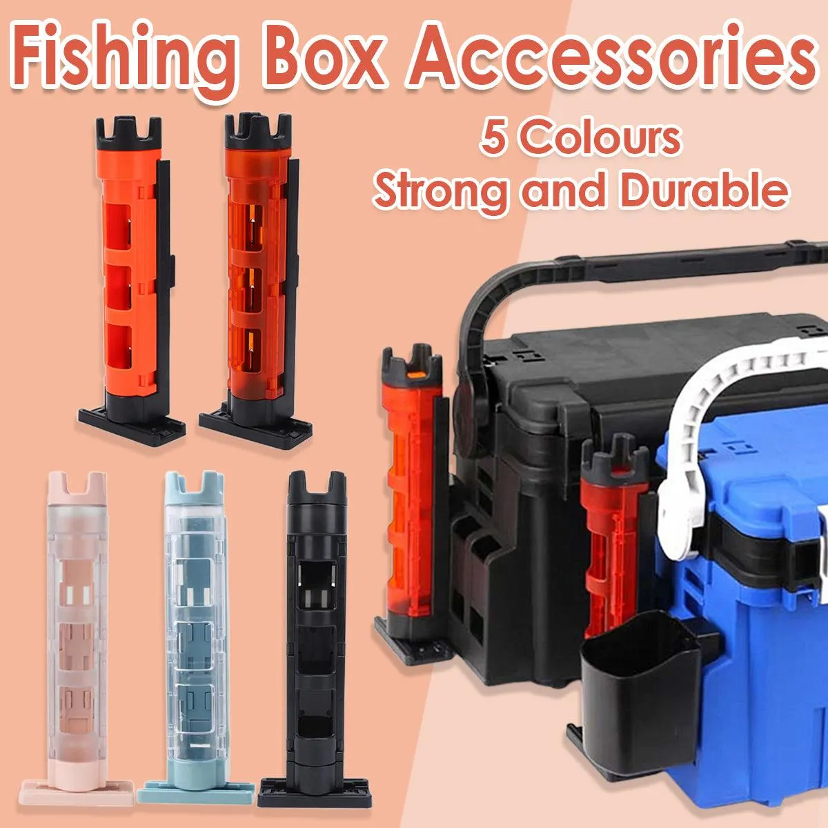Pole Riser Fishing Box Accessories Adjustable Rod Bucket Holder Tackle Gear