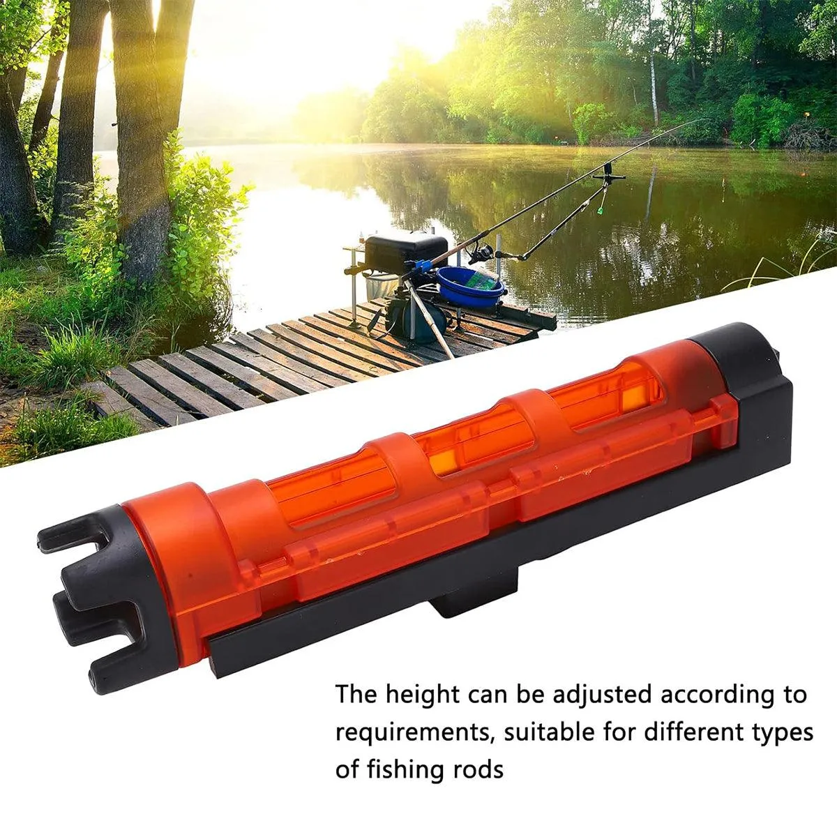 Pole Riser Fishing Box Accessories Adjustable Rod Bucket Holder Tackle Gear