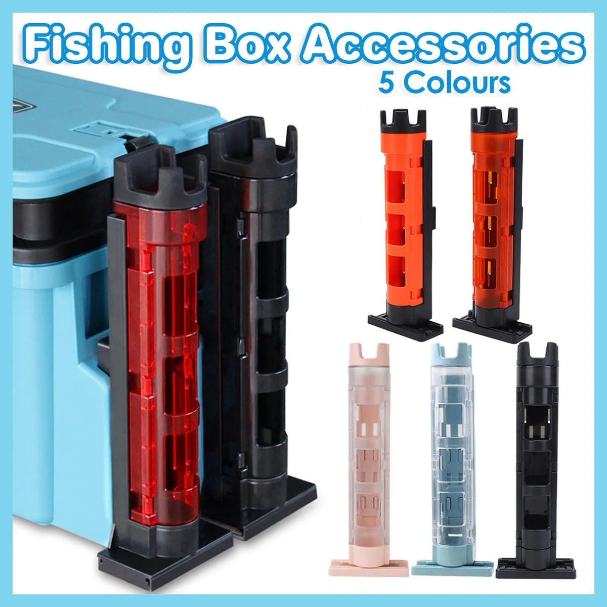 Pole Riser Fishing Box Accessories Adjustable Rod Bucket Holder Tackle Gear