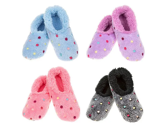 Polka Dot Snoozie Slippers