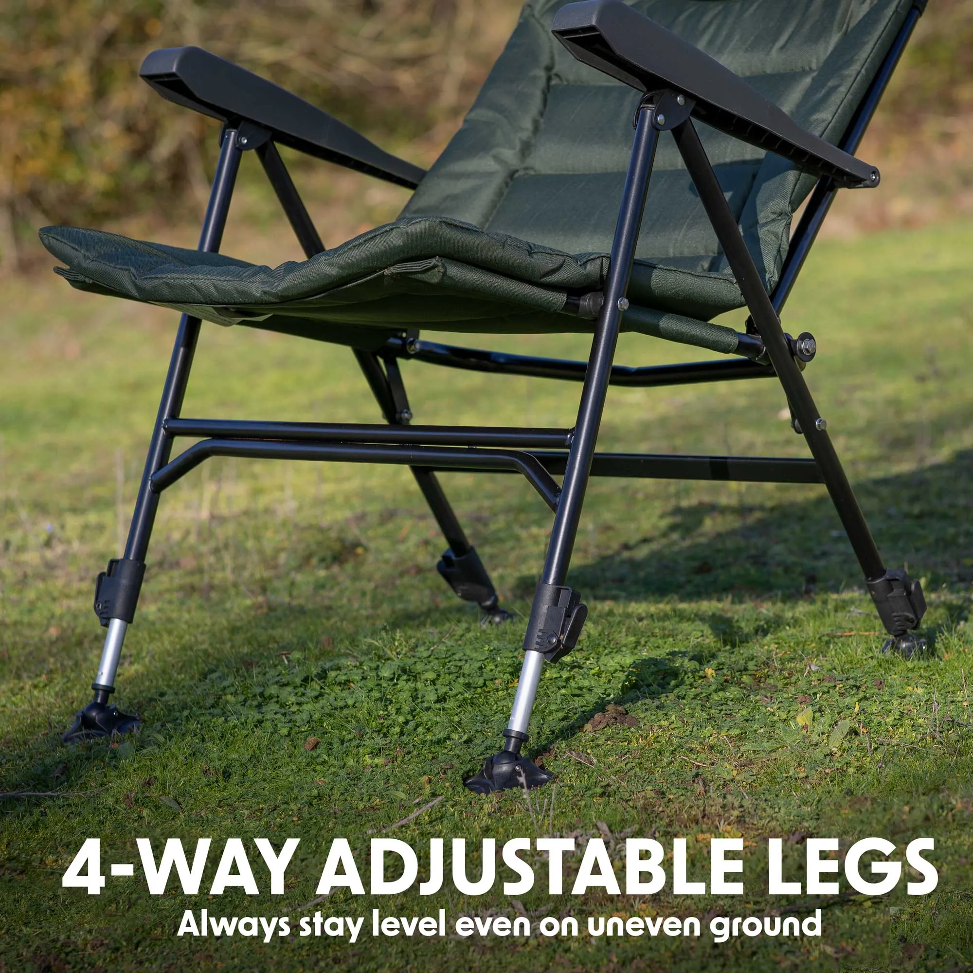 Portable Fishing/Camping Chair, Reclining, Adjustable, Water Resistant, Foldable - DL74