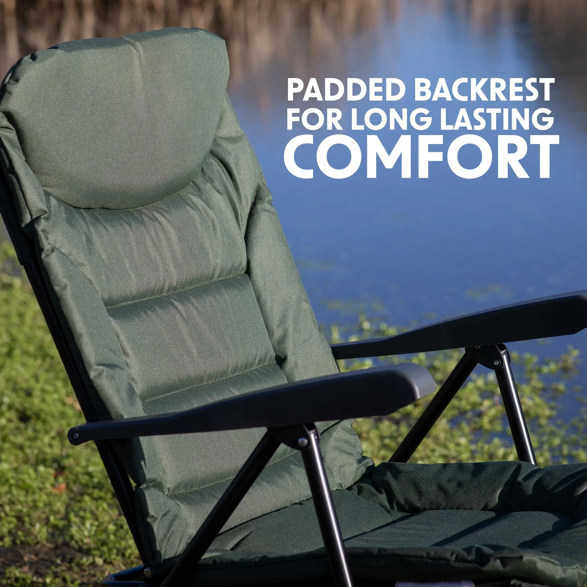 Portable Fishing/Camping Chair, Reclining, Adjustable, Water Resistant, Foldable - DL74