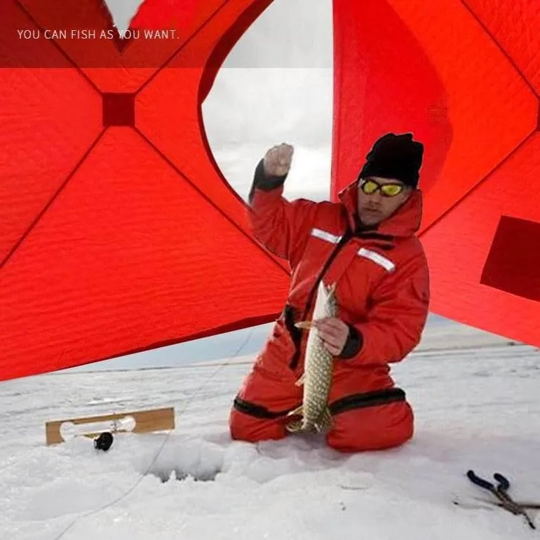 Portable Ice Fishing Tent - Winter Camping Shelter