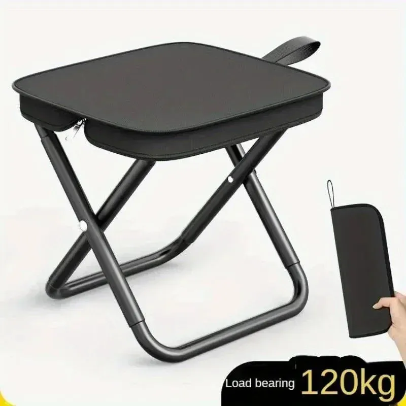 Portable multifunctional outdoor picnic camping folding chair, ultra light fishing stool, travel stool, fishing accessories