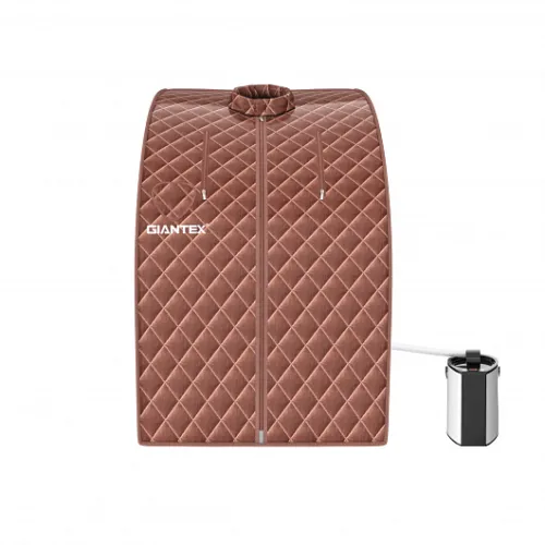 Portable Personal Steam Sauna Spa with 3L Blast-proof Steamer Chair-Coffee - Col