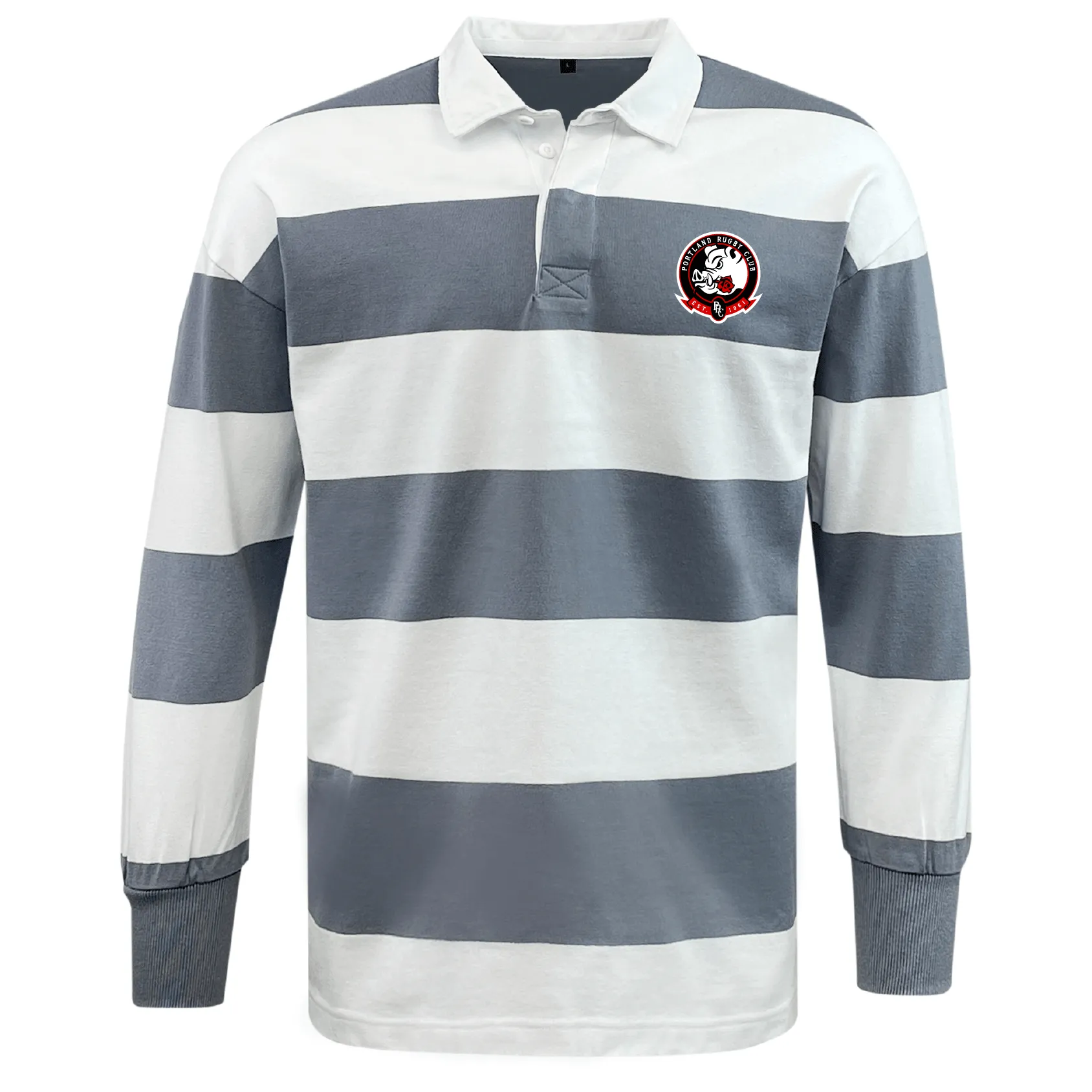 Portland Rugby Classic Long Sleeve Hooped Rugby Jersey