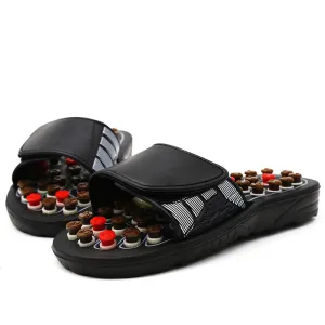 Premium Acupoint Massage Slippers for Foot Therapy | Unisex Rotating Foot Massager Sandals | Medical Acupressure Shoes for Men & Women