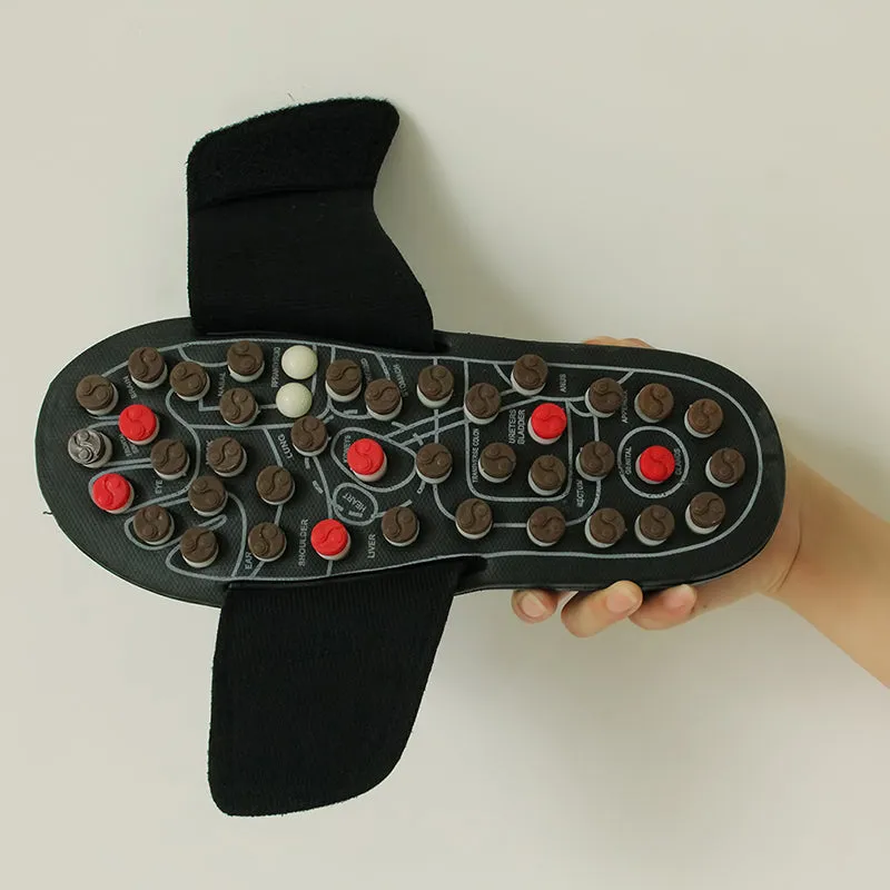 Premium Acupoint Massage Slippers for Foot Therapy | Unisex Rotating Foot Massager Sandals | Medical Acupressure Shoes for Men & Women