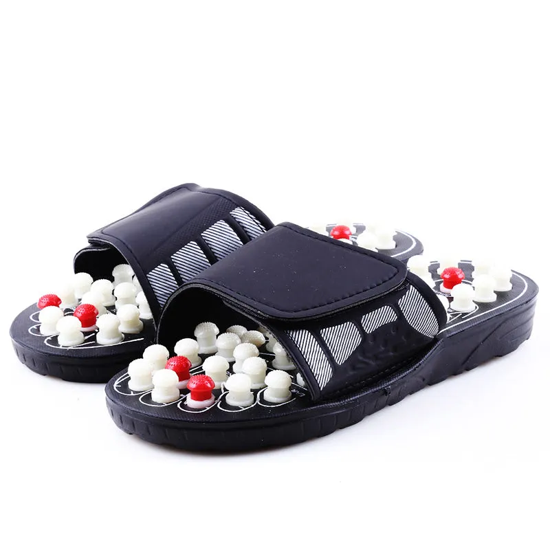 Premium Acupoint Massage Slippers for Foot Therapy | Unisex Rotating Foot Massager Sandals | Medical Acupressure Shoes for Men & Women