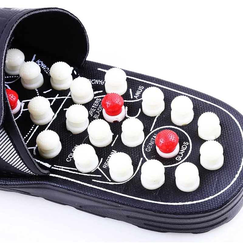 Premium Acupoint Massage Slippers for Foot Therapy | Unisex Rotating Foot Massager Sandals | Medical Acupressure Shoes for Men & Women