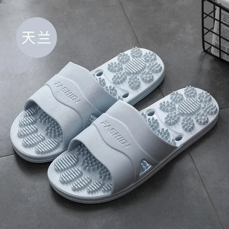 Premium Extra Large Acupoint Massage Slippers – Non-Slip Hollow Design for Indoor Home and Bathroom Use, Comfortable Sole Support for Men and Women, Ideal for Relaxation and Foot Therapy