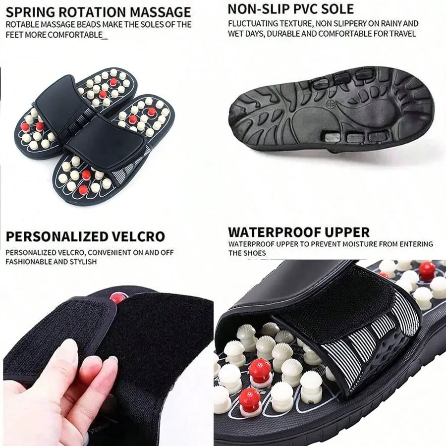 Premium Foot Massage Slippers for Reflexology and Moxibustion – Comfortable Walking Shoes for Pain Relief and Relaxation, Ideal for Home and Spa Use