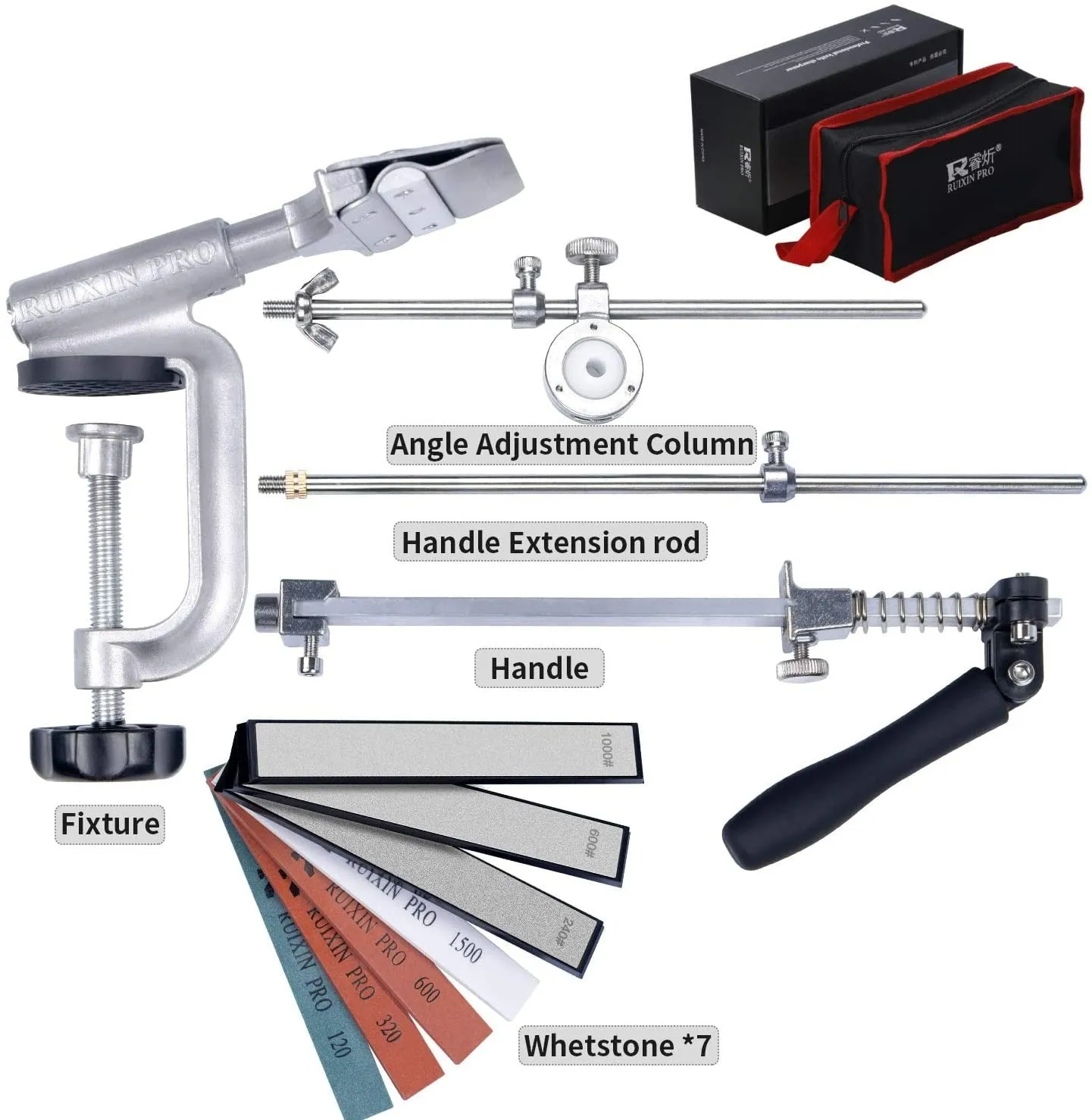 PRO KNIFE™ Sharpener With 7 Whetstones