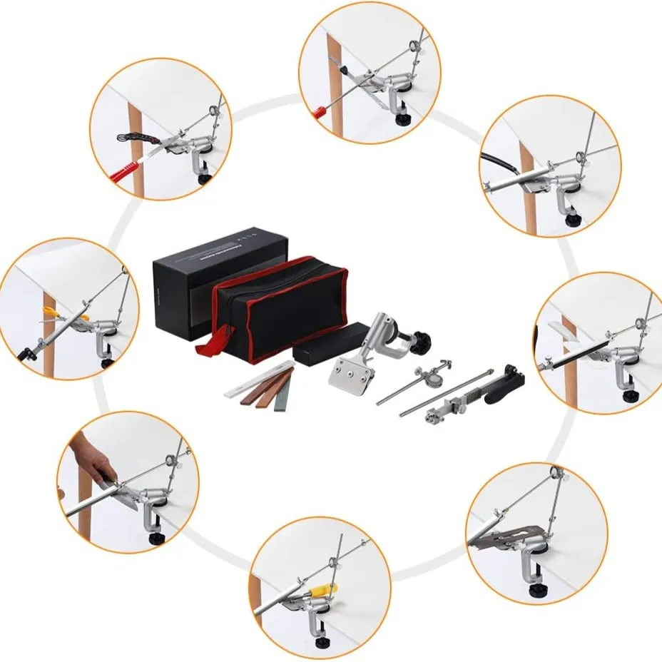 PRO KNIFE™ Sharpener With 7 Whetstones
