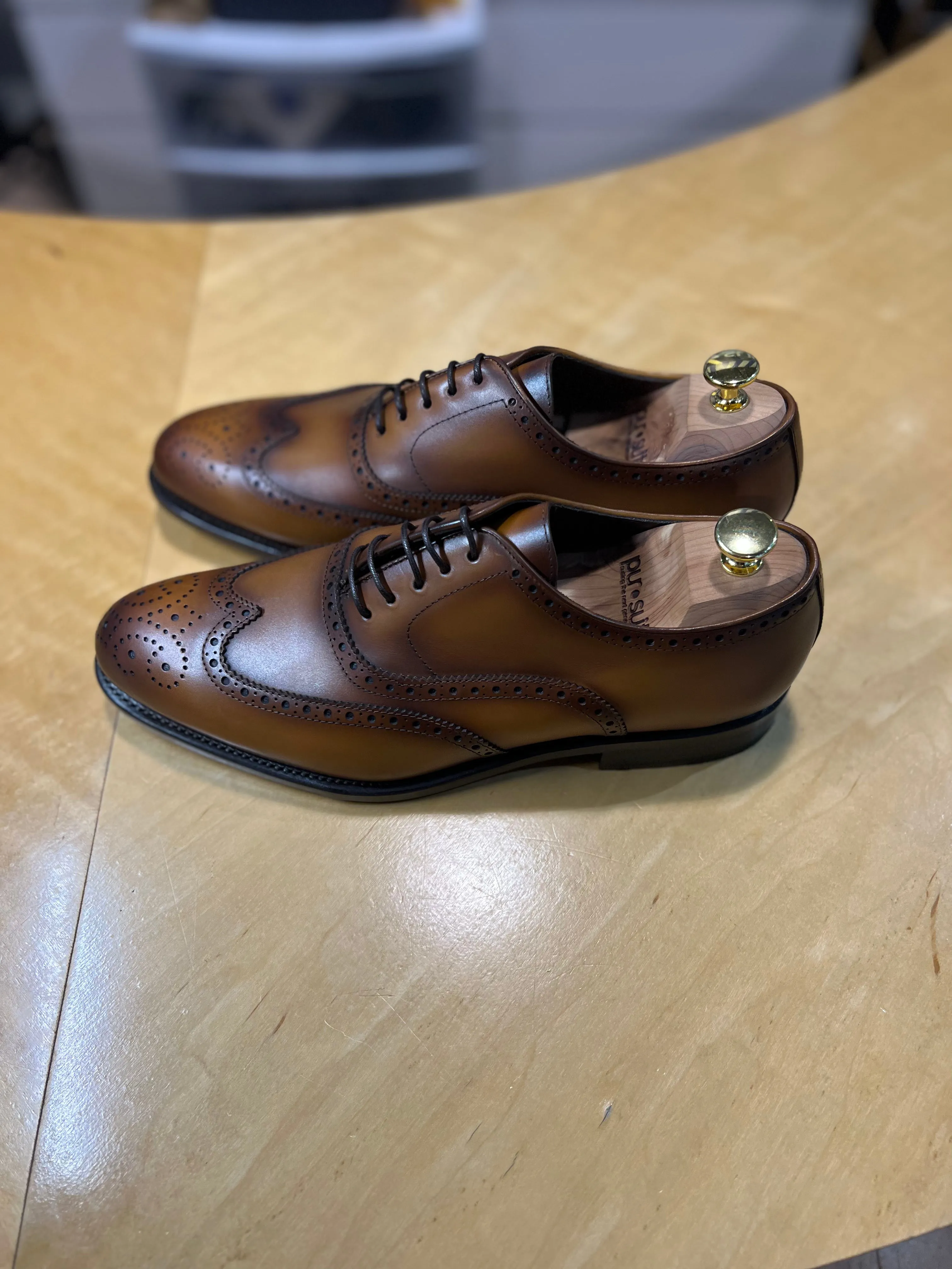 Pursuit Premium Cognac Wingtip
