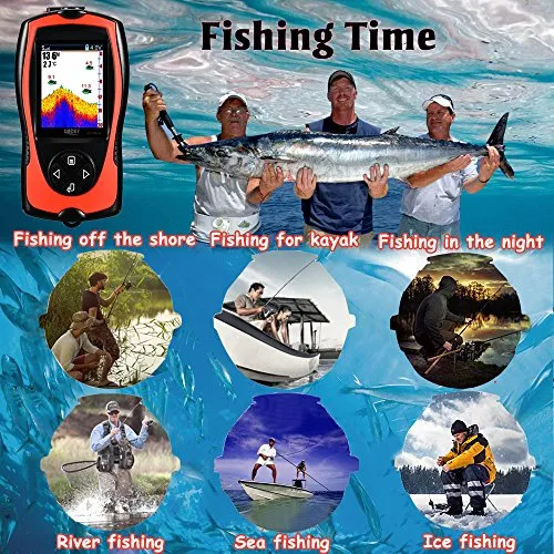 "LUCKY Portable Wired Fish Finder for Kayak and Boat Fishing