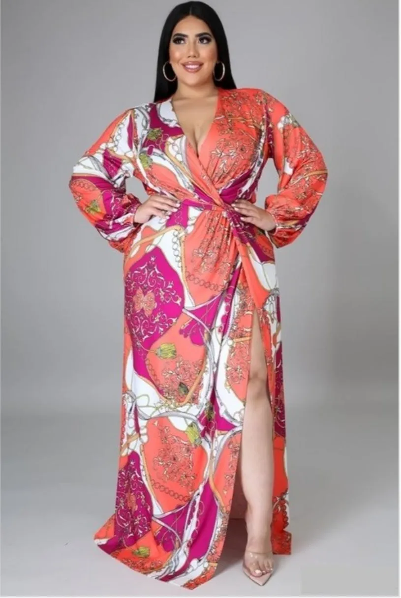 "Sherbert Me Down" Maxi Dress (Reg/Plus  Size)