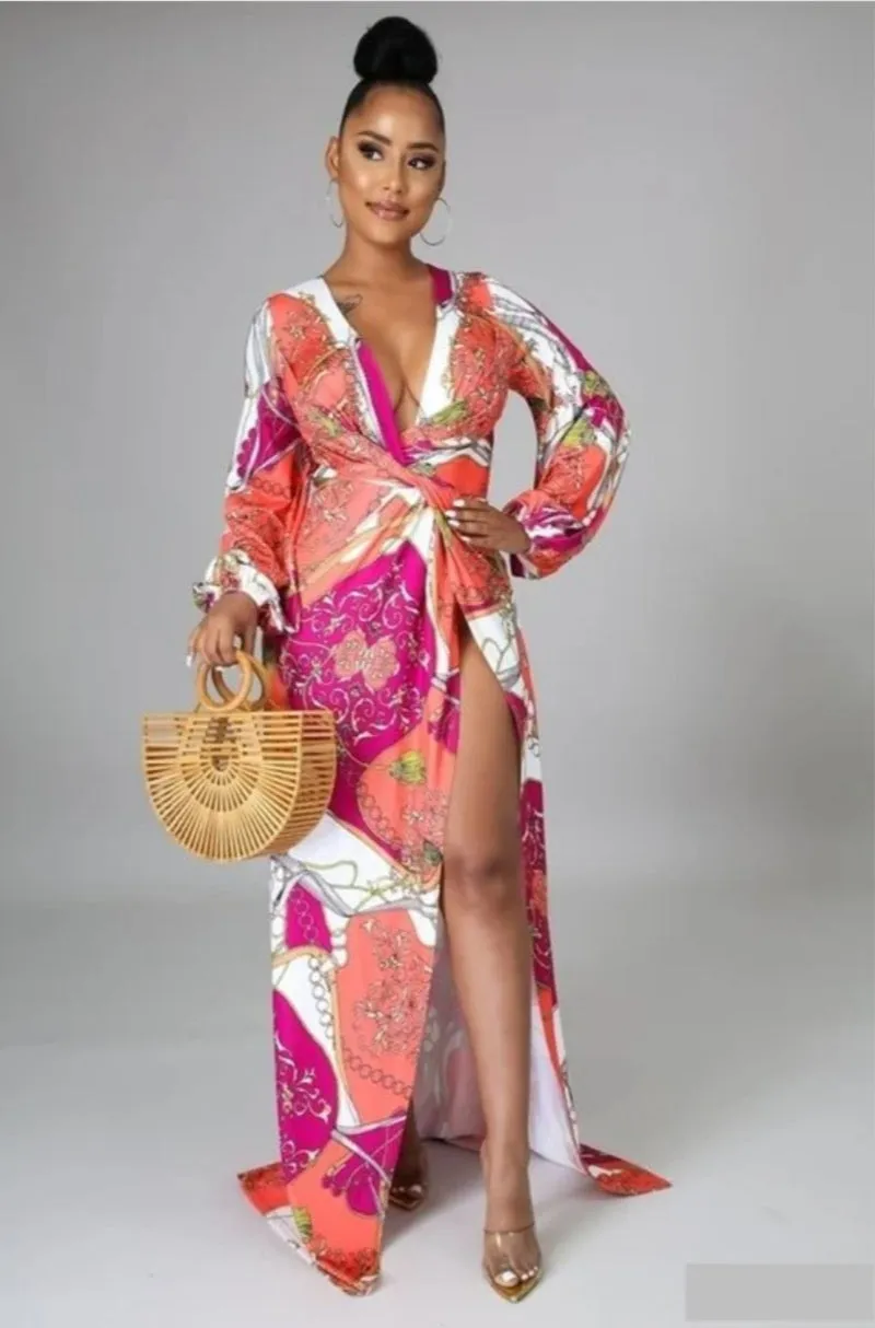 "Sherbert Me Down" Maxi Dress (Reg/Plus  Size)