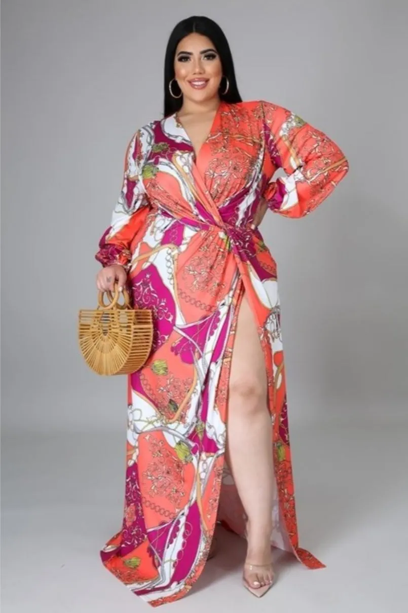 "Sherbert Me Down" Maxi Dress (Reg/Plus  Size)