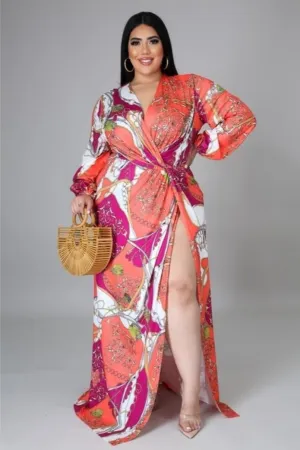 "Sherbert Me Down" Maxi Dress (Reg/Plus  Size)