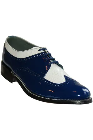 "Spectator" Blue and White Stacy Baldwin Formal Shoes