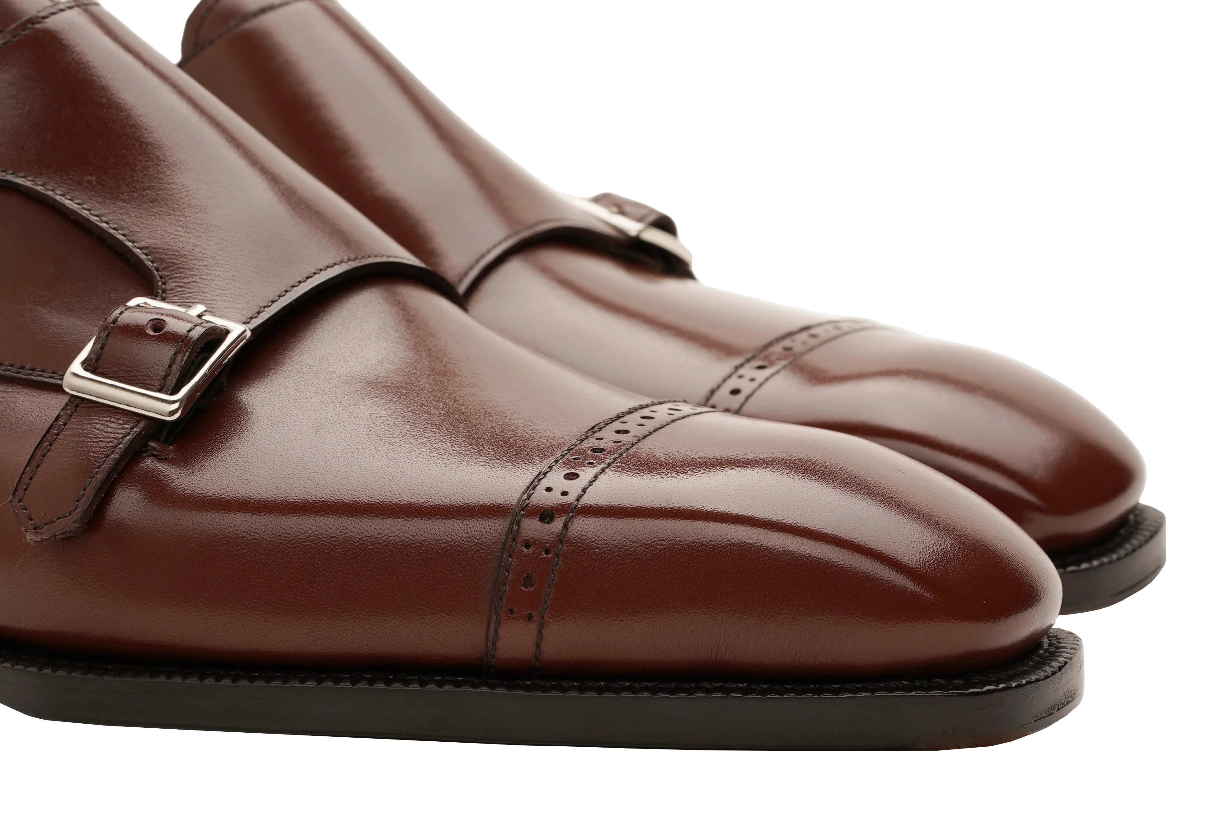 Raj Singhs Italian Leather Double Monk Strap Shoes – Elegant & Durable Dress Footwear