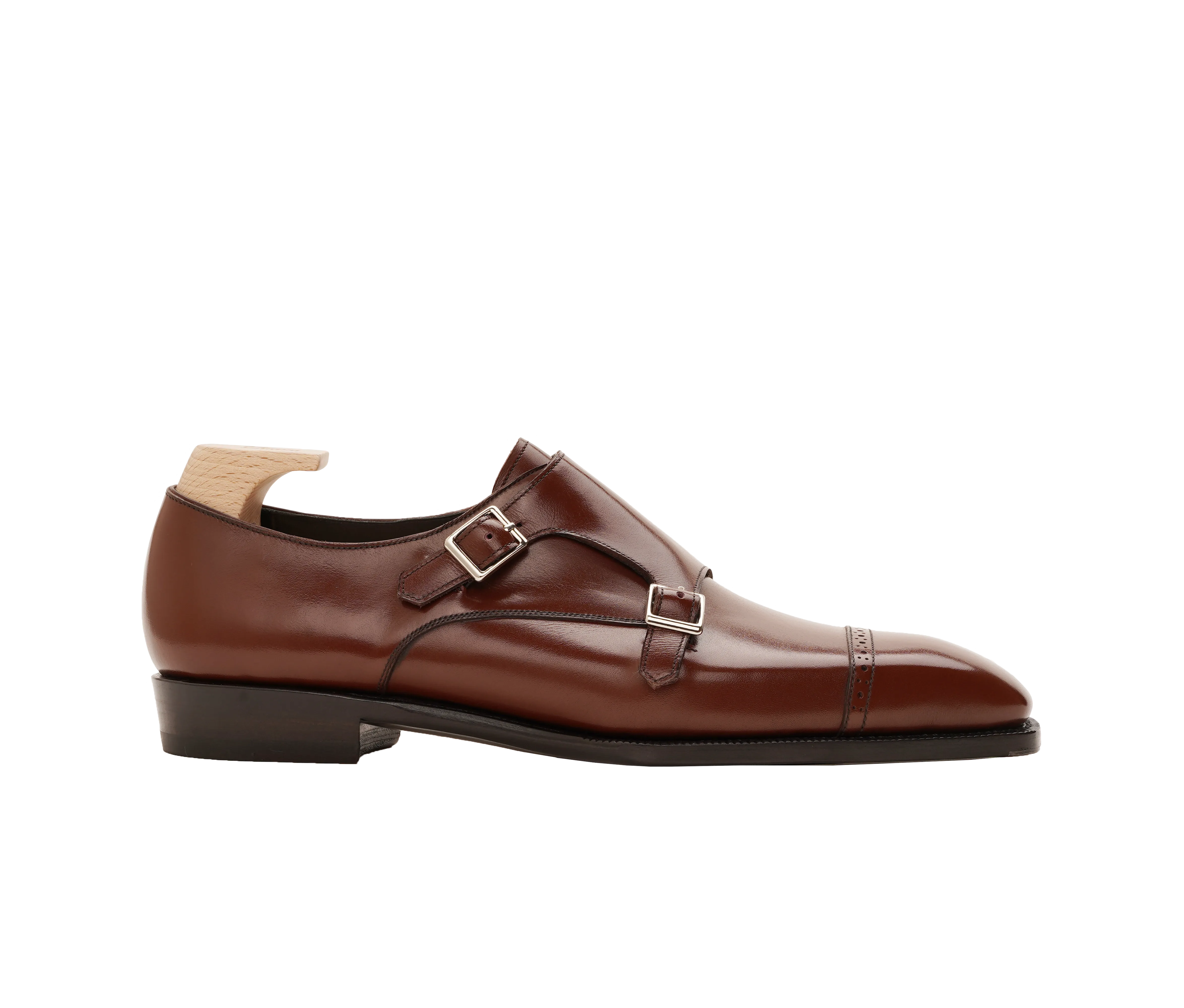 Raj Singhs Italian Leather Double Monk Strap Shoes – Elegant & Durable Dress Footwear