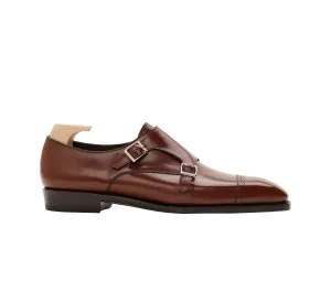 Raj Singhs Italian Leather Double Monk Strap Shoes – Elegant & Durable Dress Footwear