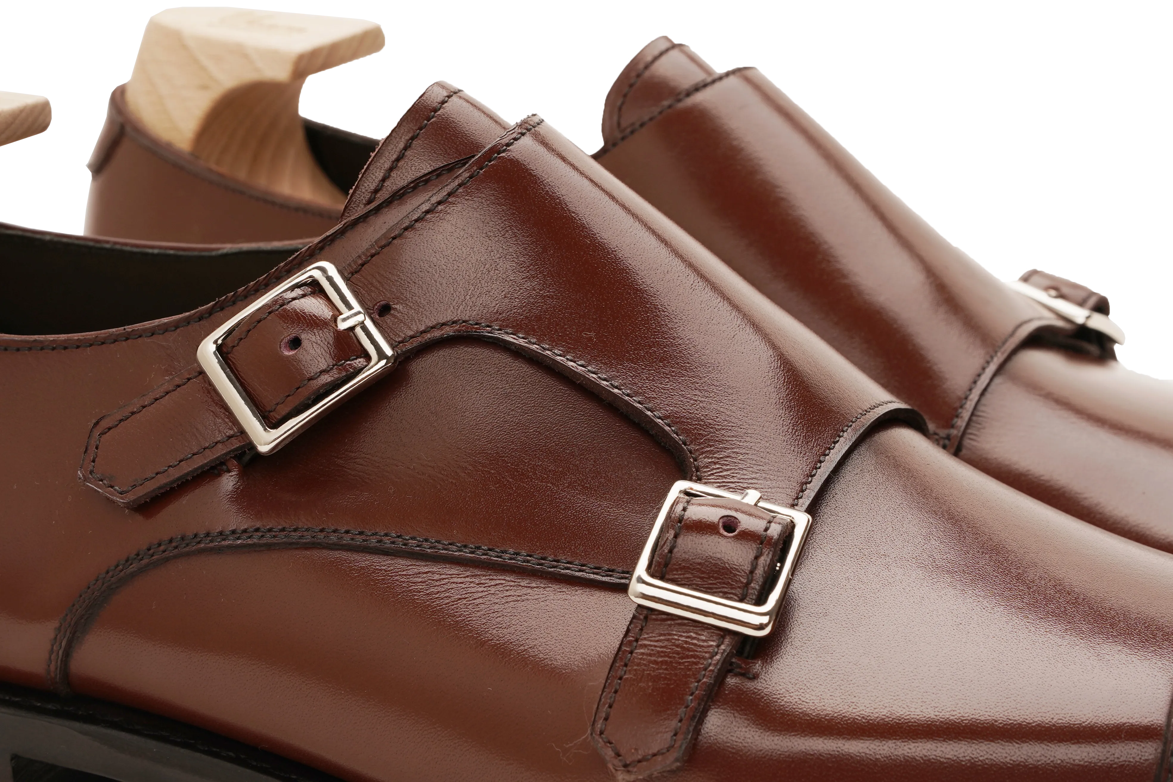 Raj Singhs Italian Leather Double Monk Strap Shoes – Elegant & Durable Dress Footwear