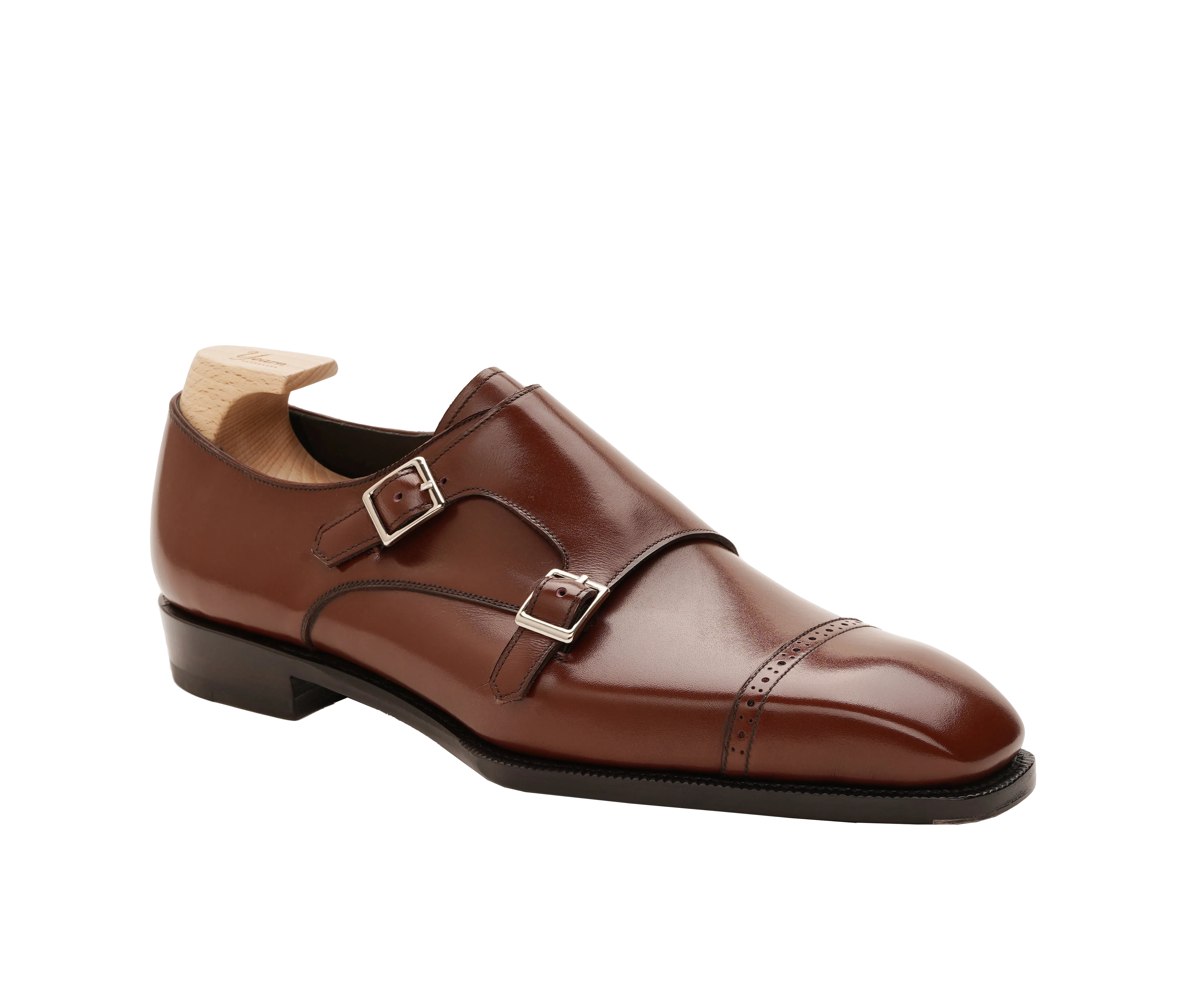 Raj Singhs Italian Leather Double Monk Strap Shoes – Elegant & Durable Dress Footwear