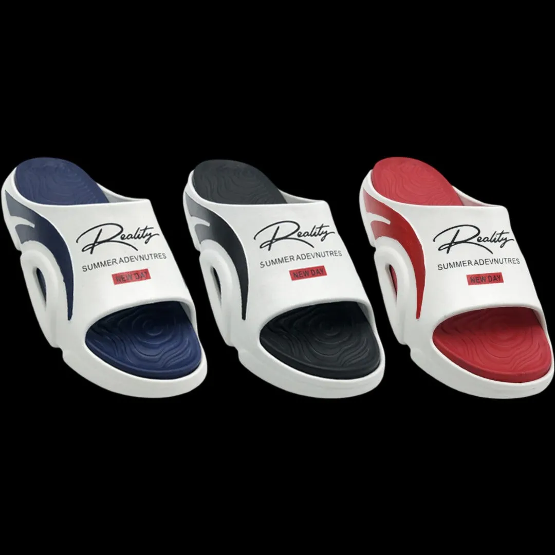 Reality Summer Adventures EVR Collection Thick Soft Sole Medicated Slippers - Article 5004