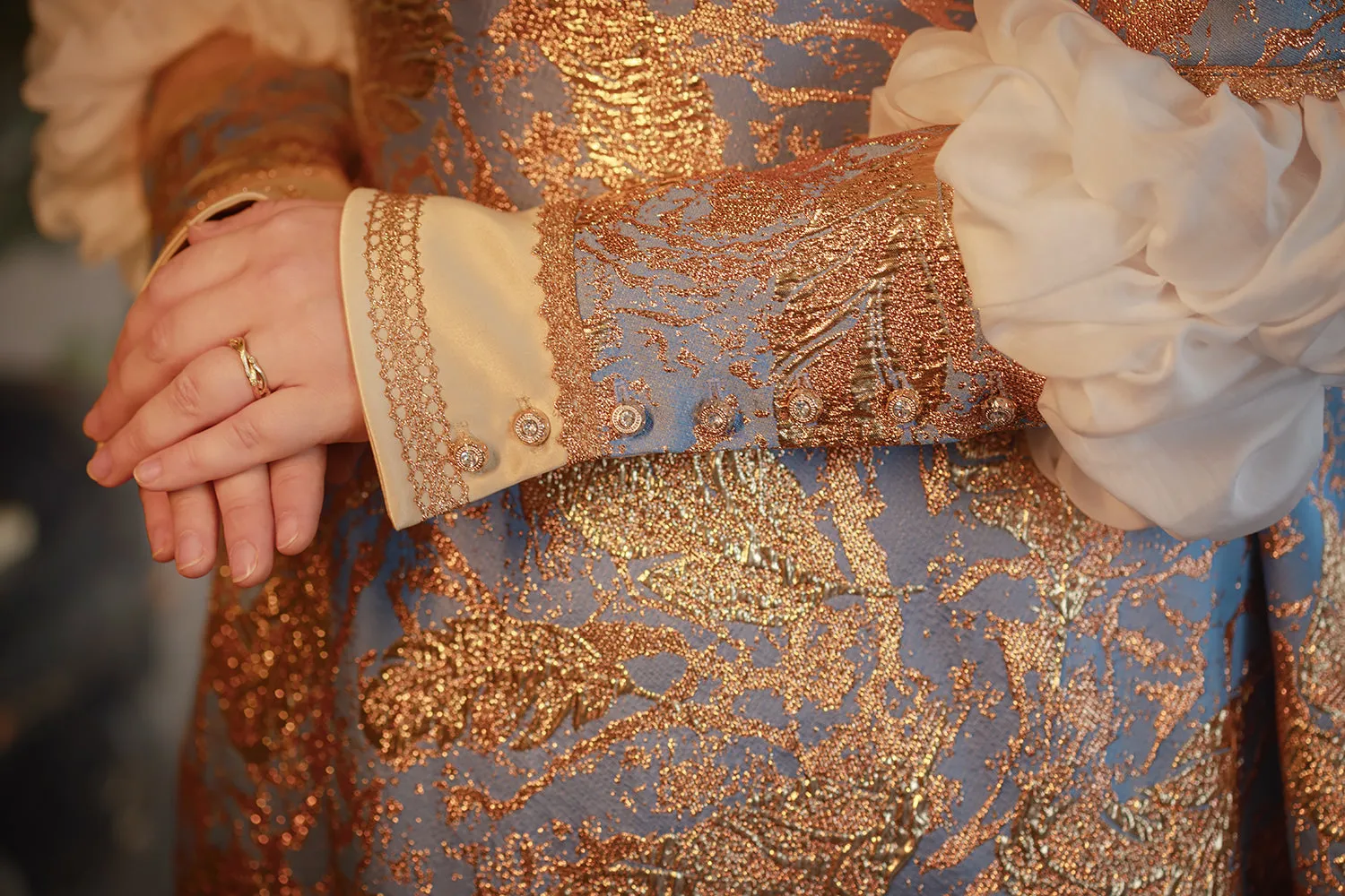Renaissance Elegance Gown, Italian 16th Century-Inspired Corset Dress