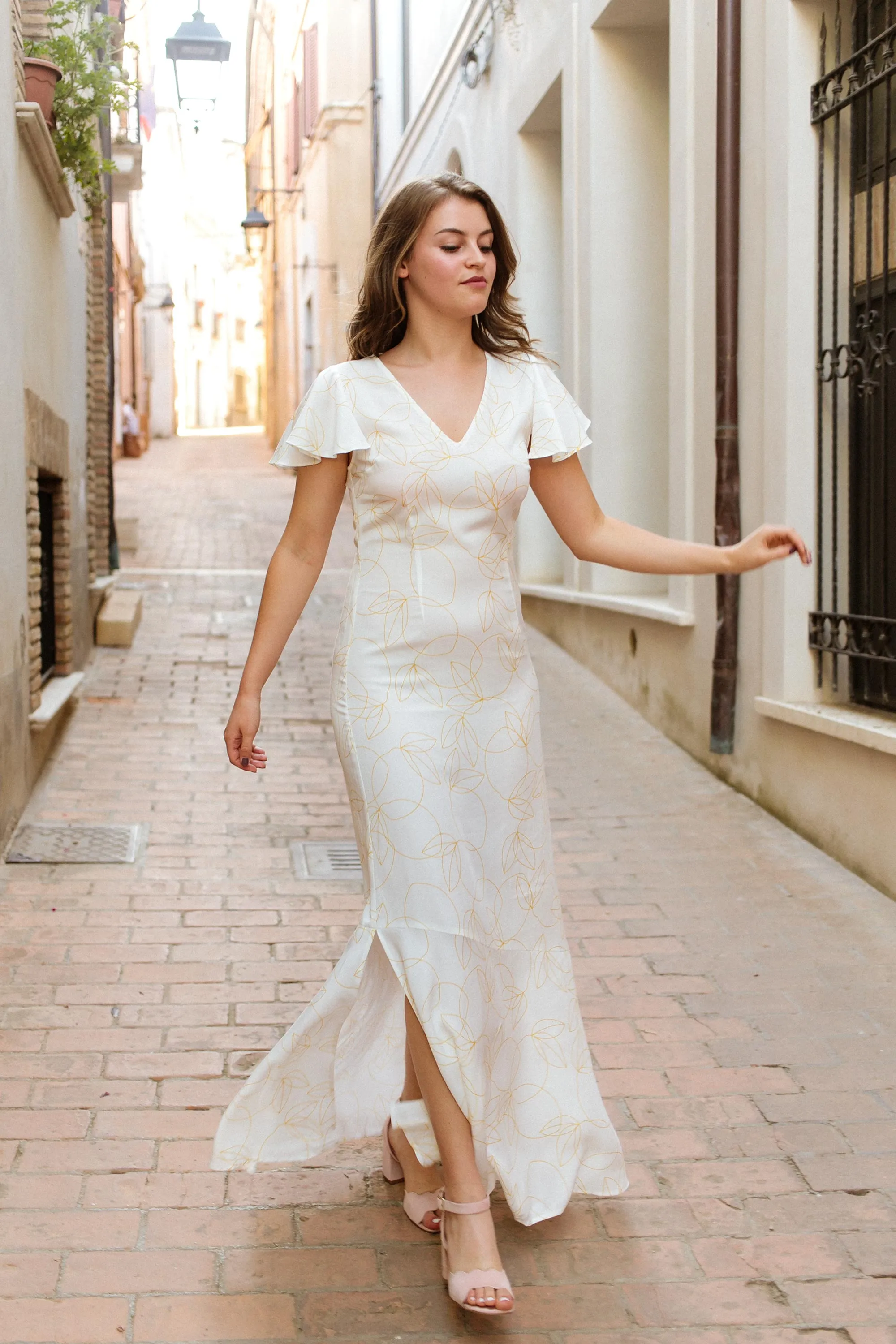 Rosa Dress in Limone