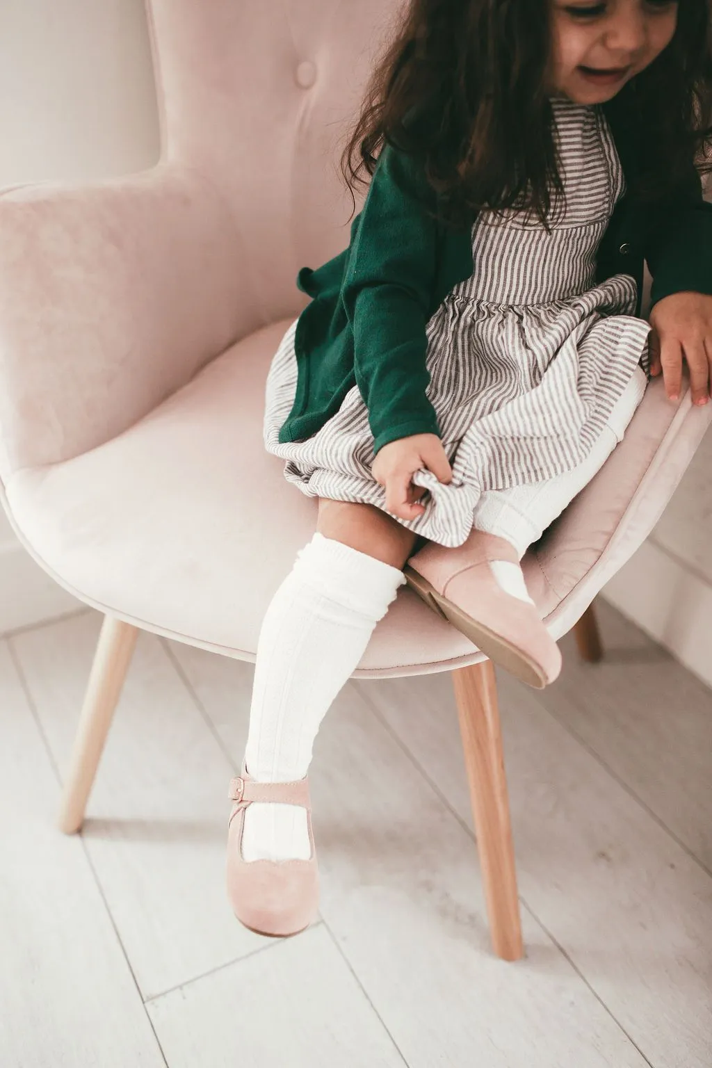 Rose Suede - Mary Jane - US Size 5-8 - Hard Sole
