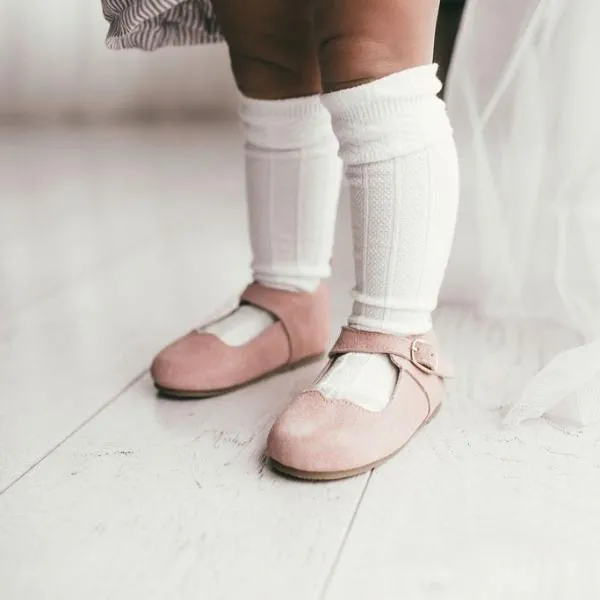 Rose Suede - Mary Jane - US Size 5-8 - Hard Sole