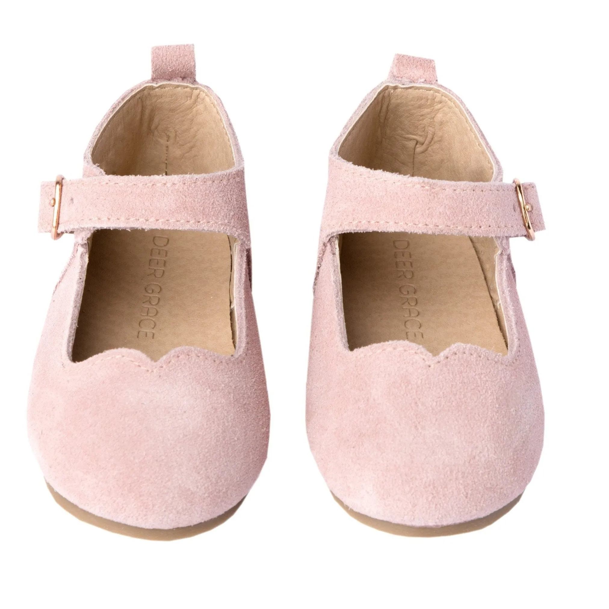 Rose Suede - Mary Jane - US Size 5-8 - Hard Sole