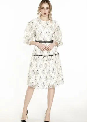 RR • Off-white Italian Lace Dress