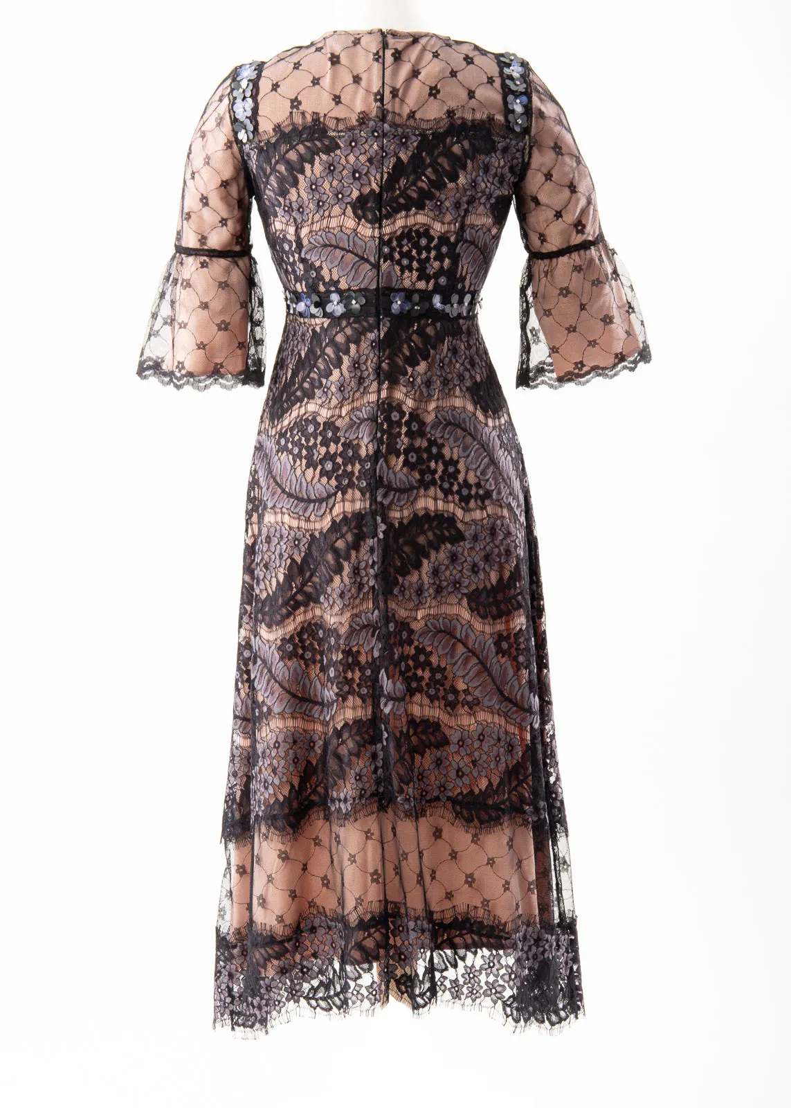 RR• Italian Lace Blue Dress