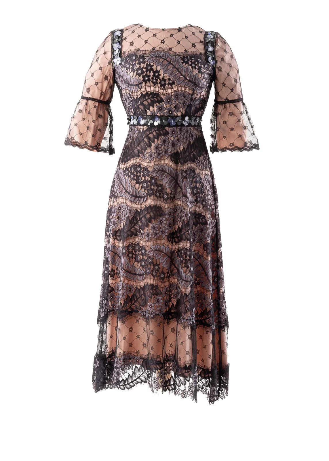 RR• Italian Lace Blue Dress