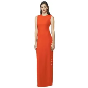 Salma Snap Dress - Orange