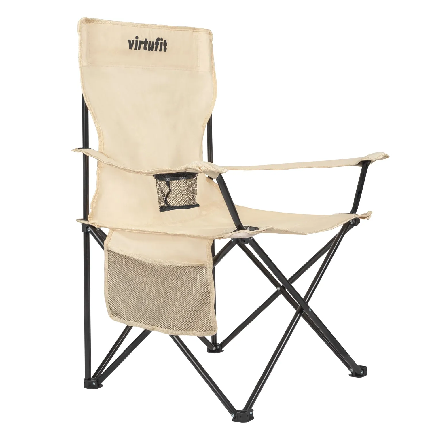 Scaun de Camping Pliabil VirtuFit - Bej