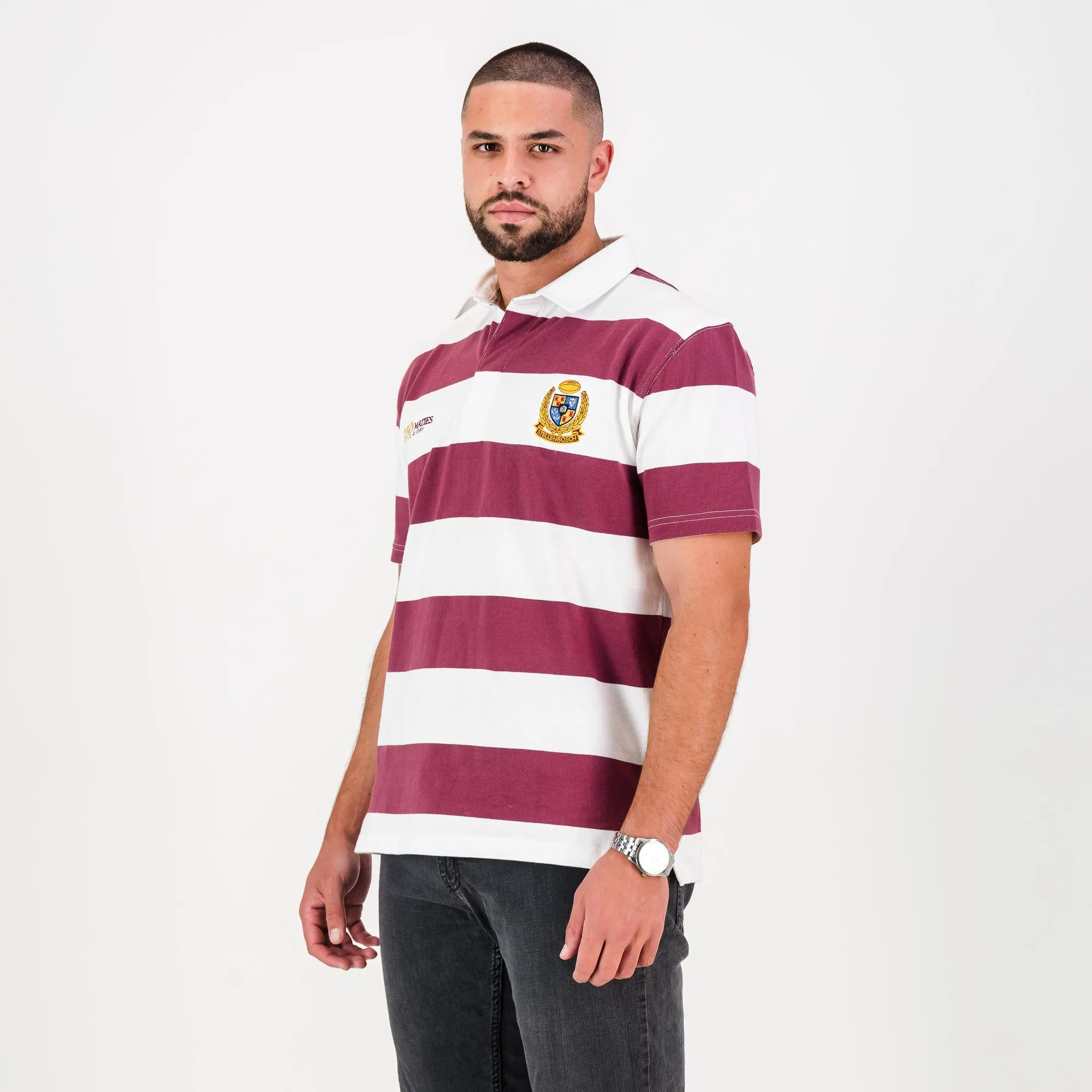 Schools Maties United SS Rugby Jersey-Maroon