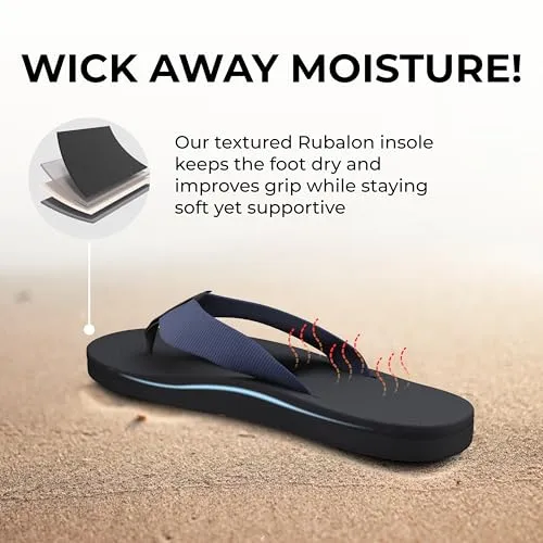 Scott Hawaii Makaha Flip Flop | Custom Molded Outsole with Arch Support | Podiatrist Recommended