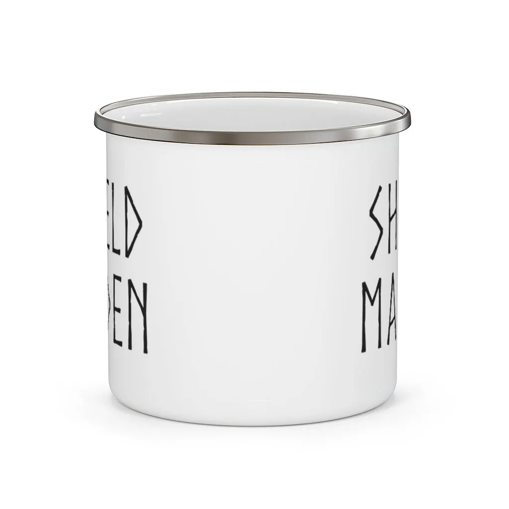Shield Maiden Enamel Camping Mug