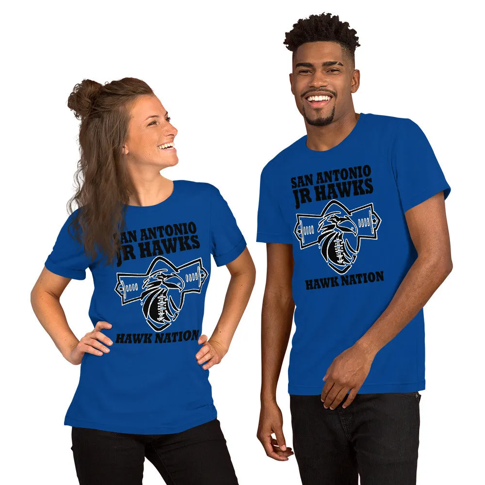 Shirt ~ Jr Hawks Football Field Short-Sleeve Unisex