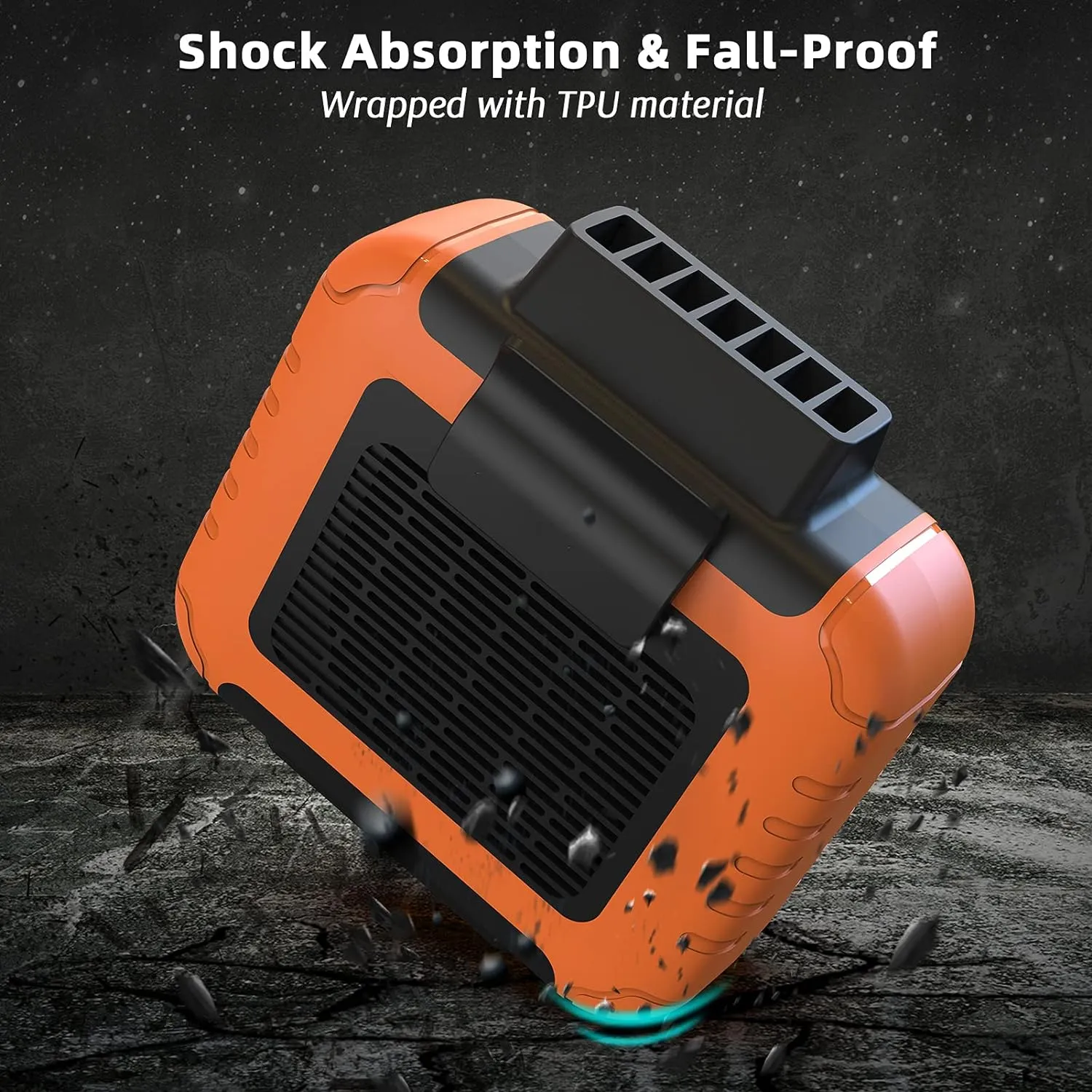 SilverCrate ™ Portable Anti-Sweat Air Cooler Waist Fan - 6000mAh - 23HR Battery, 6200RPM, 3 Speeds, PowerBank