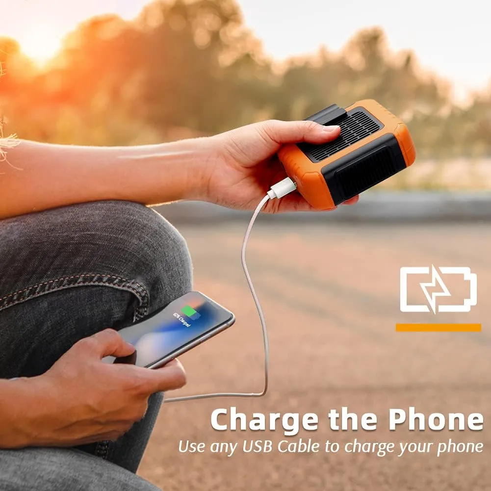 SilverCrate ™ Portable Anti-Sweat Air Cooler Waist Fan - 6000mAh - 23HR Battery, 6200RPM, 3 Speeds, PowerBank
