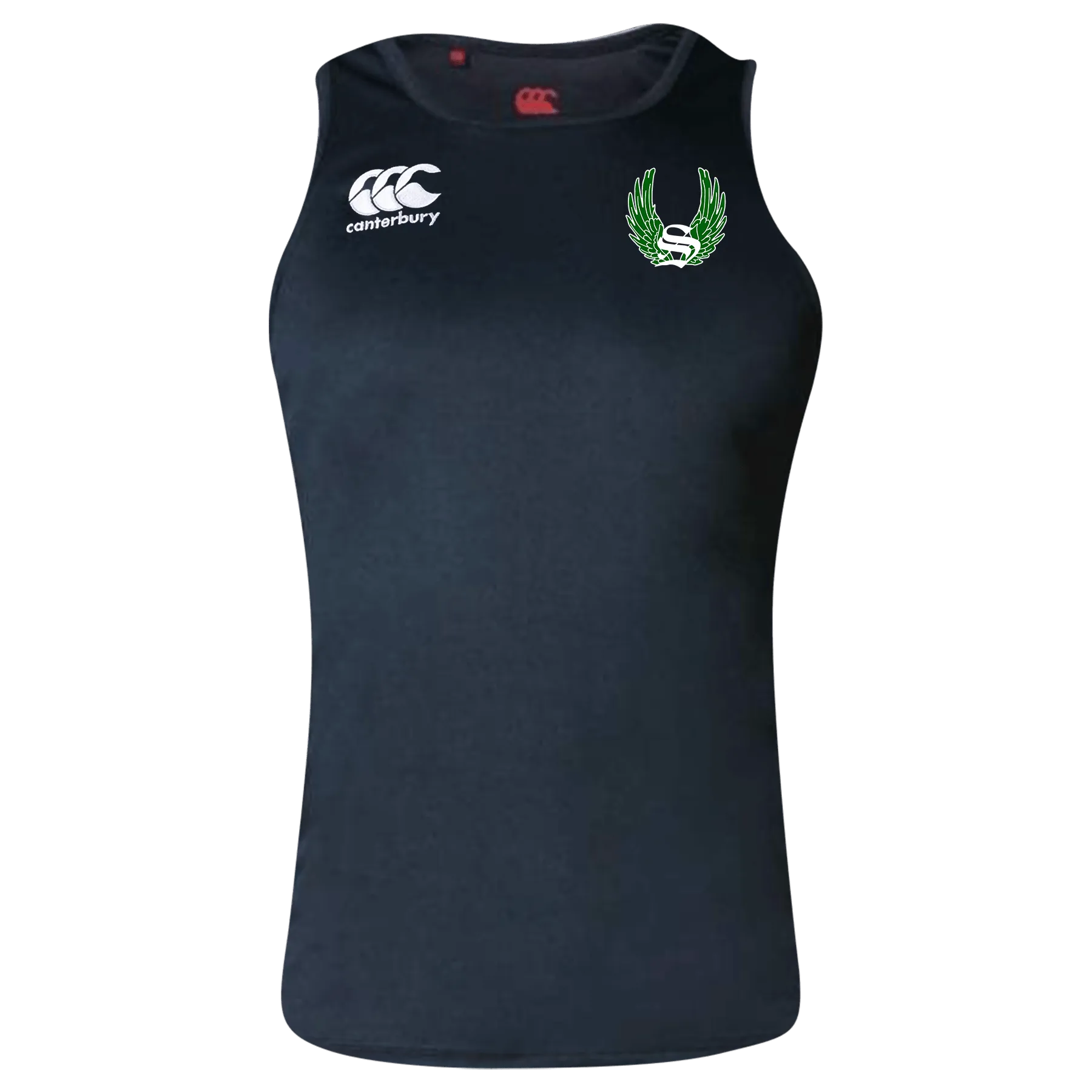 Sirens Canterbury Black Core Vapodri Rugby Singlet