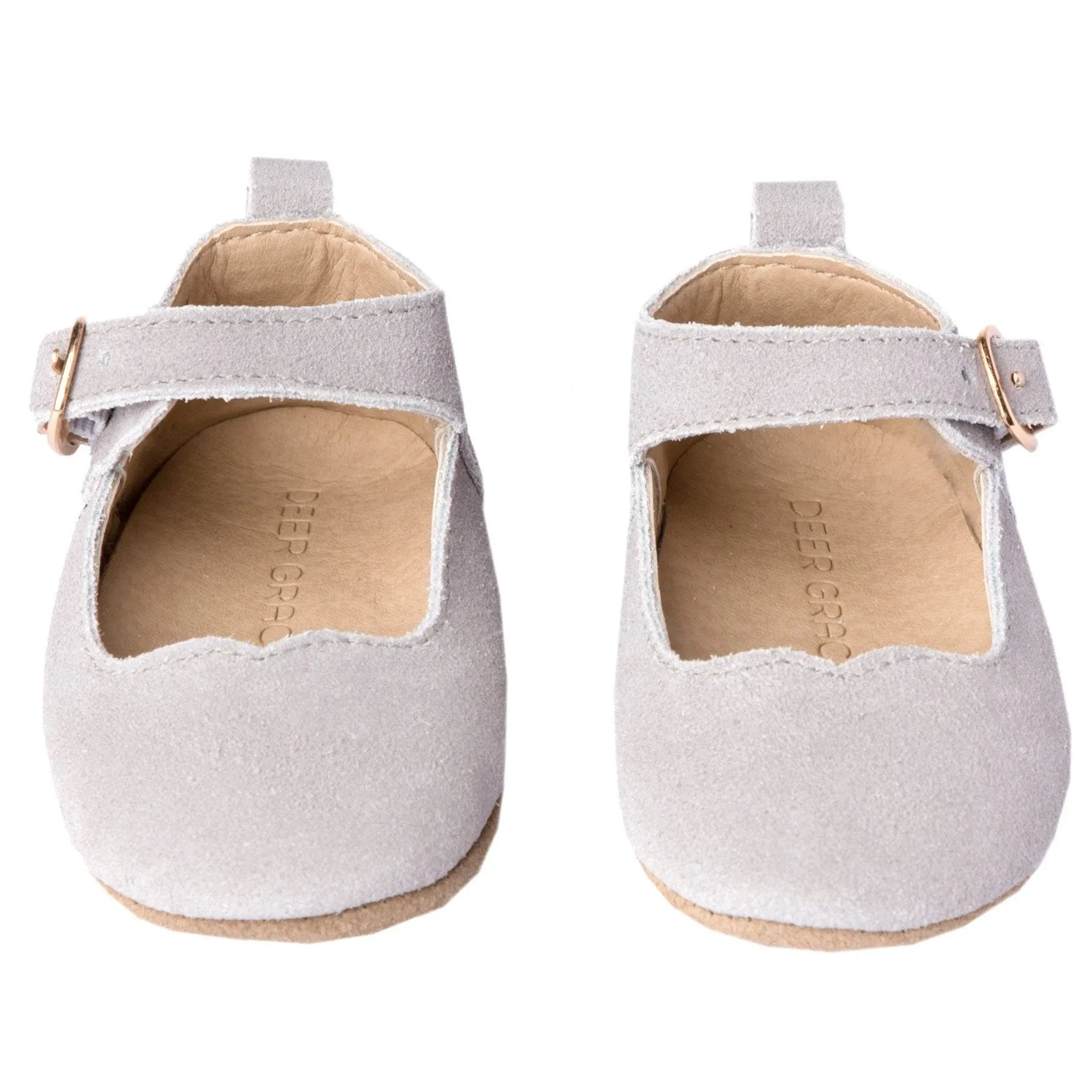 Slate Suede - Mary Jane - US Size 1-4 - Soft Sole